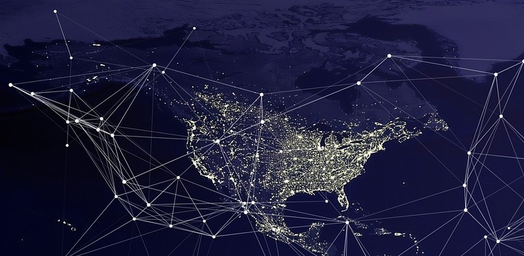 network map of north america