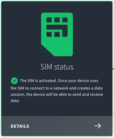 Active SIM Screen