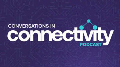 Podcast logo, Conversations in Connectivity
